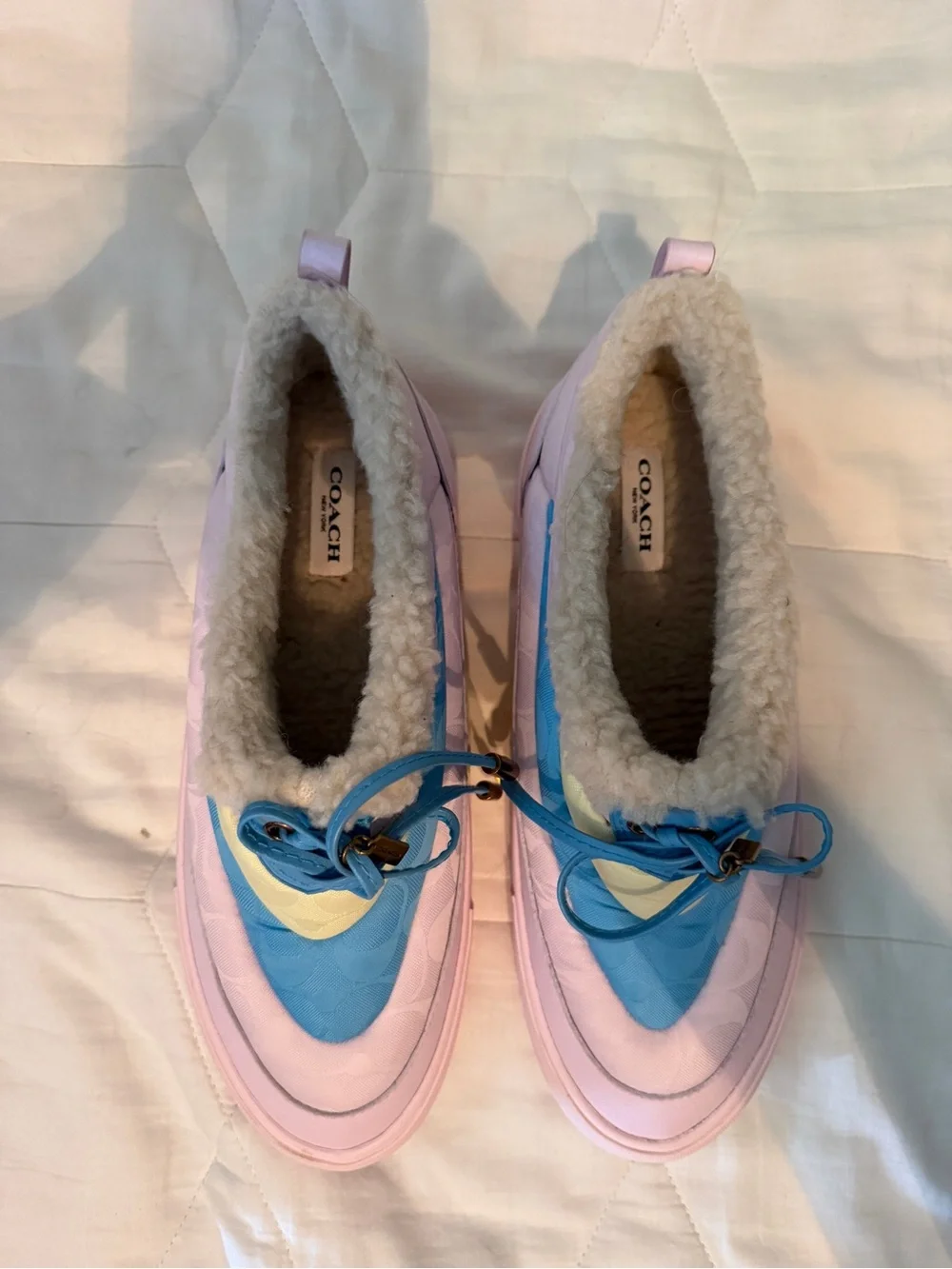 Coach Citysole Skate Snow Sneaker Pastel Pink Signature